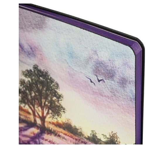 Блокнот BRAUBERG VISTA Violet А5, 143x210 мм, под кожу, гибкий, 80 л 112074