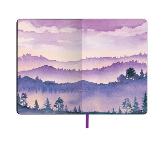 Блокнот BRAUBERG VISTA Violet А5, 143x210 мм, под кожу, гибкий, 80 л 112074