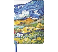 Блокнот BRAUBERG VISTA Van Gogh А5, 143x210 мм, под кожу, гибкий, срез фольга, 80 л 112059
