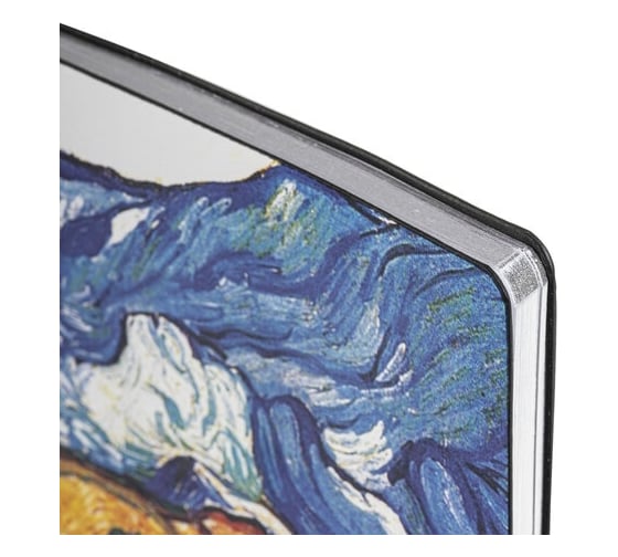 Блокнот BRAUBERG VISTA Van Gogh А5, 143x210 мм, под кожу, гибкий, срез фольга, 80 л 112059