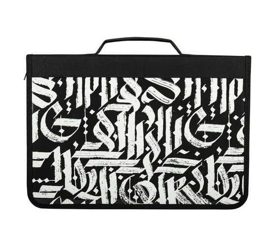 Папка для труда BRAUBERG Graffiti на молнии, А4, с ручкой, 1 отделение, органайзер 270994 1