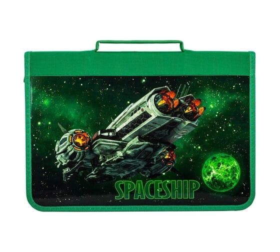 Папка для труда BRAUBERG Galaxy на молнии, А4, с ручкой, 1 отделение, органайзер 270995 1