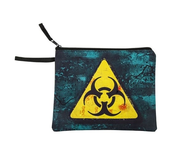Папка для тетрадей BRAUBERG Caution А5, 1 отделение, полиэстер, на молнии, с ручкой 270974