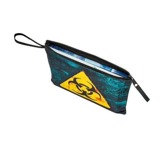 Папка для тетрадей BRAUBERG Caution А5, 1 отделение, полиэстер, на молнии, с ручкой 270974