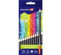 Художественные цветные карандаши BRAUBERG ART CLASSIC 12 цветов, мягкий грифель, 3.3 мм 181536