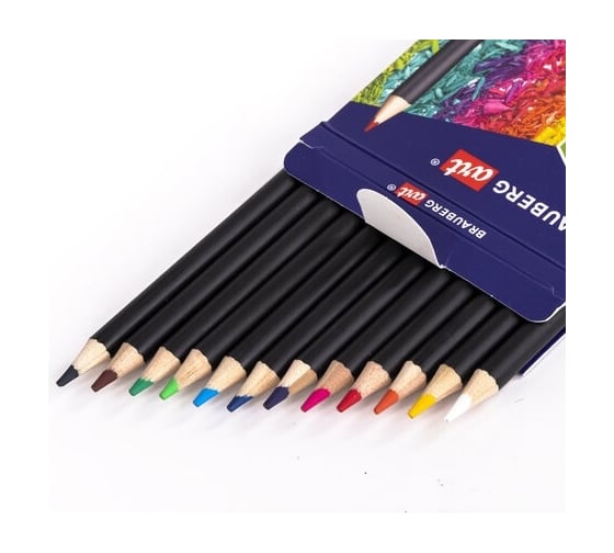 Художественные цветные карандаши BRAUBERG ART CLASSIC 12 цветов, мягкий грифель, 3.3 мм 181536