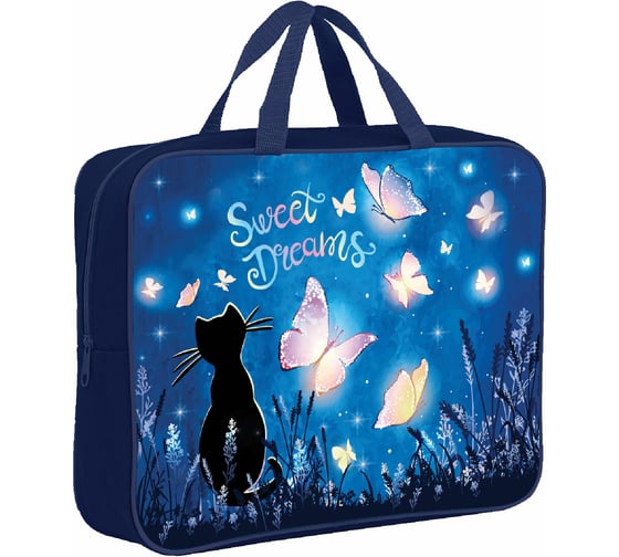 Папка BRAUBERG Sweet dreams на молнии, с ручками, А4, 1 отделение, полиэстер, ширина 80 мм 270959