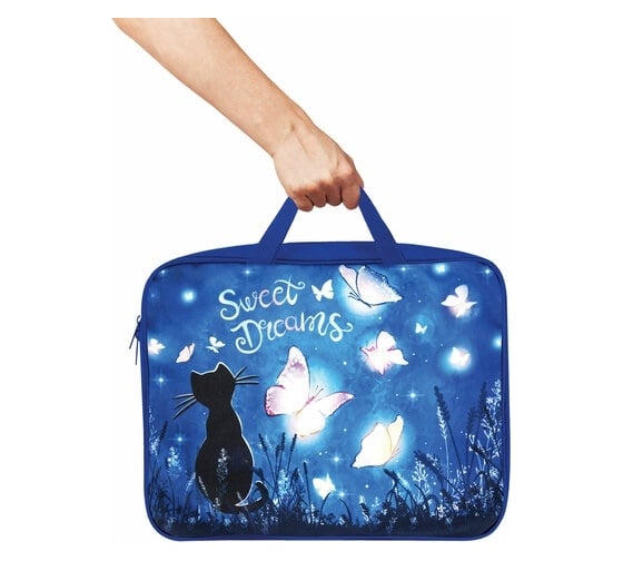 Папка BRAUBERG Sweet dreams на молнии, с ручками, А4, 1 отделение, полиэстер, ширина 80 мм 270959