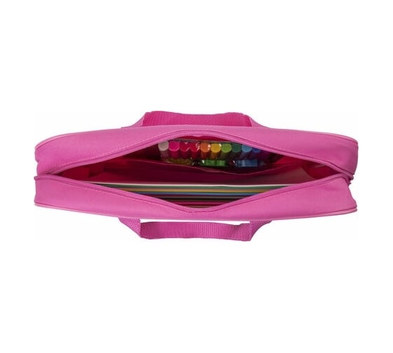 Папка BRAUBERG Beautiful butterfly на молнии, с ручками, А4, 1 отделение, полиэстер, ширина 80 мм 271128
