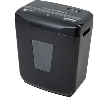 Уничтожитель шредер BRAUBERG 1018X 4 уровень секретности, фрагменты 4x40 мм, 10 листов, 18 л 532150