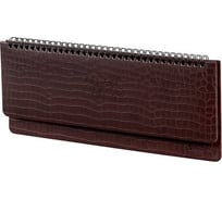 Датированный планинг BRAUBERG Comodo 2023 305x140 мм, под кожу, коричневый 113987