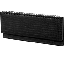 Датированный планинг BRAUBERG Comodo 2023 305x140 мм, под кожу, черный 113988