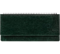 Датированный планинг BRAUBERG Imperial 2023 305x140 мм, под кожу, зеленый 113995