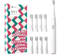 Звуковая электрическая зубная щетка DR.BEI Sonic Electric Toothbrush GY1 белая 8 YMYM GY1 WHITE 8