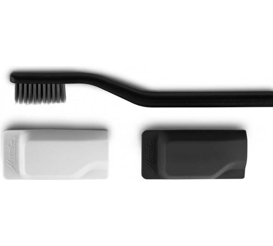 Защитные колпачки для зубных щёток MATADOR Toothbrush Caps черный и белый, 2 штуки MATTC2001BK