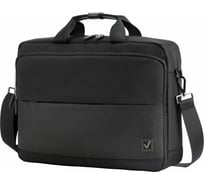 Сумка-портфель с отделением для ноутбука BRAUBERG Expert 15.6", 2 отделения, черная, 30x40x10 см 270824