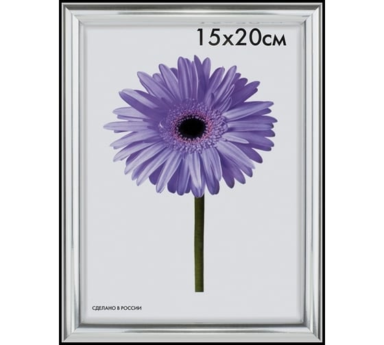 Пластиковая рамка ООО Изометрика Maria 15x20 см серебро 0052-6-0022