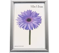 Пластиковая рамка ООО Изометрика Maria 10x15 см серебро 0052-4-0022