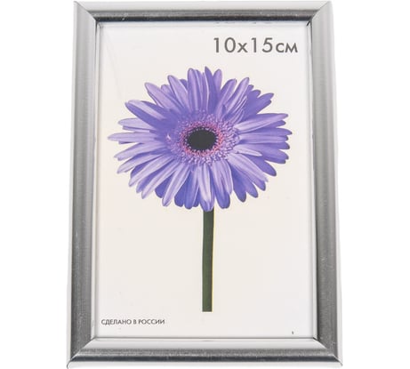 Пластиковая рамка ООО Изометрика Maria 10x15 см серебро 0052-4-0022