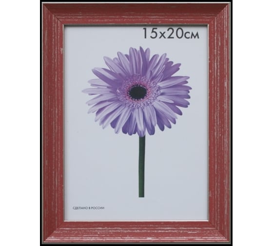Пластиковая рамка ООО Изометрика Jasmin 10x15 см красная 0096-4-3443