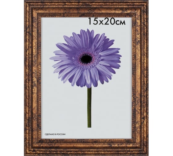 Пластиковая рамка ООО Изометрика Adele 15x20 см бронза 0078-6-1535 1