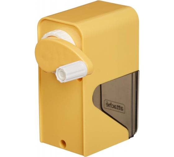 Механическая точилка Attache Bright Colours, авто-фиксация карандаша, желтый 1407296
