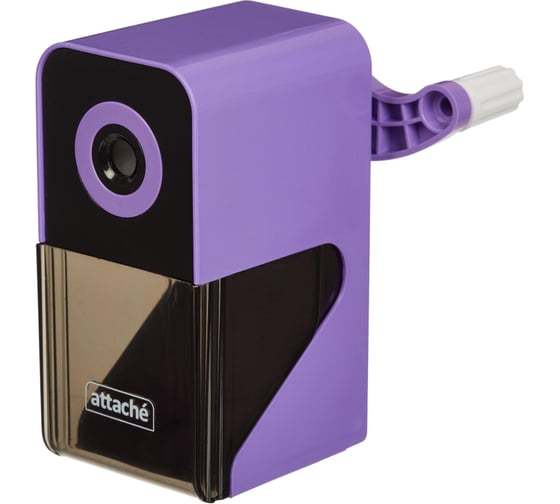 Механическая точилка Attache Bright Colours, авто-фиксация карандаша, фиолетовый 1407297 1