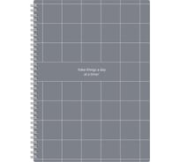 Бизнес-тетрадь Attache Comfort А4 96 листов мягкая обложка, спираль, серый 1411064