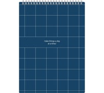 Блокнот Attache Comfort А4 96 листов мягкая обложка, спираль, синий 1411066