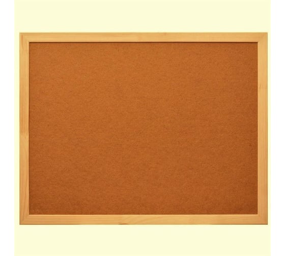 Пробковая доска Attache HDF 45x60 см деревянная рама 1502927 1