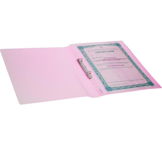 Папка Attache Neon на 2-х кольцах А4 18 мм, плотность 500 мкм, розовый 1466529