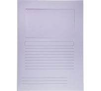 Папка-уголок Attache с окном, картонная, сиреневый, 10 шт в упаковке 1547374