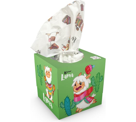 Набор бумажных салфеток World Cart Лама с рисунком, 2 шт. LAM-FC-01/2395