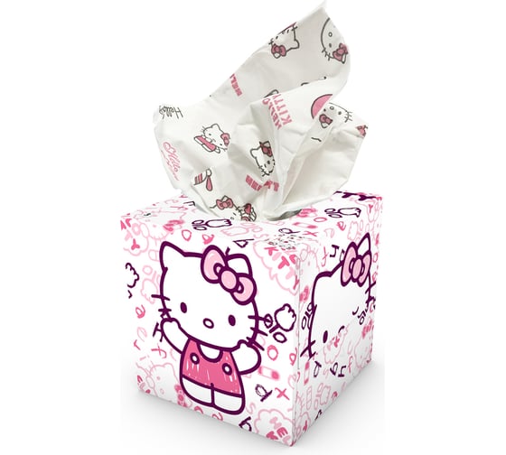 Набор бумажных салфеток World Cart Hello Kitty с рисунком, 2 шт. HLK-FC-01/1244