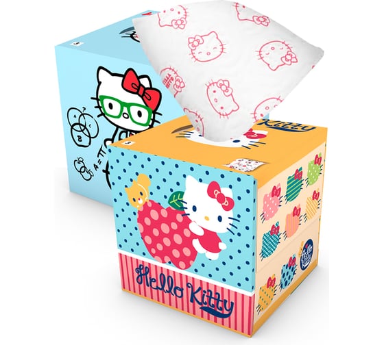 Набор бумажных салфеток World Cart Hello Kitty с рисунком, 2 шт. HLK-FC-01/1220 1