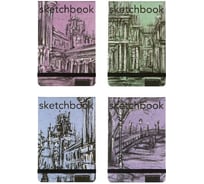 Sketchbook Bruno Visconti BV 140х210 мм, 80 листов, черный 110 гр, в твердом переплете, 4 вида 1-511/03