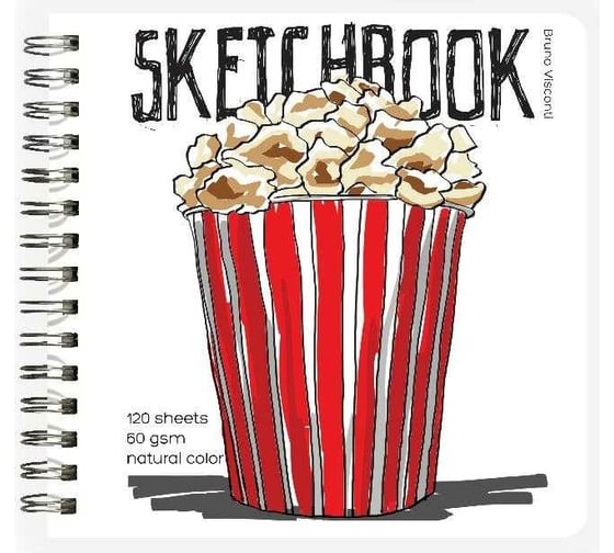 Sketchbook Bruno Visconti BV 200х205 мм, 120 листов, пухлая 60 гр, на гребне, 4 вида 1-551/01