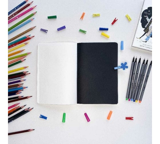 Sketchbook Bruno Visconti BV 92х167 мм, 112 листов, твердый переплет, 8 видов 3-557
