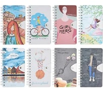 Sketchbook Bruno Visconti BV TRAVEL 105х184 мм, 96 листов, на гребне, с хлястиком, без линовки, 8 видов 3-563