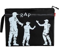 Папка на молнии Bruno Visconti РЭП черная, силикон, ФА4 34х26 см 14-007/01