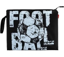 Папка на молнии Bruno Visconti ФУТБОЛ черная, силикон, ФА4 34х26 см 14-007/06