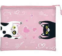 Папка на молнии Bruno Visconti КОШКИ-ПОТЯГУШКИ силикон, ФА5+ 26х20 см 14-005/17