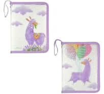 Папка на молнии с окантовкой Bruno Visconti ЛАВАНДОВЫЕ ЛАМЫ А5 2 вида 14-031/02