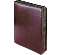 Папка WINDSOR с зажимом на молнии Bruno Visconti  + блокнот 60 листов, коричневый 3-012/141