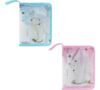 Папка на молнии с окантовкой Bruno Visconti БЕЛАЯ МЕДВЕДИЦА А5 2 вида 14-031