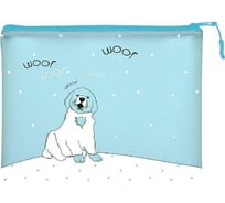 Папка на молнии Bruno Visconti ВЕСЕЛАЯ СОБАЧКА силикон, ФА5+ 26х20 см 14-005/04