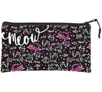 Папка на молнии Bruno Visconti ЧЕРНЫЕ КОТЯТА силикон, ФА6 23х12 см 14-006/03