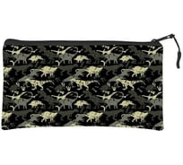 Папка на молнии Bruno Visconti ДИНОЗАВРЫ ПАТТЕРН силикон, ФА6 23х12 см 14-006/09