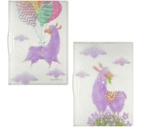 Папка-файл с пластиковым клипом Bruno Visconti ЛАВАНДОВЫЕ ЛАМЫ А4 2 вида 14-040/02