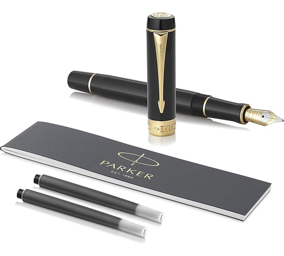 Перьевая ручка Parker Duofold - Black GT, F 1931383